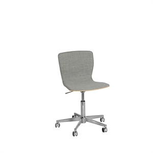 Magnus Olesen Butterfly Swivel Slim Edition Polert Aluminium/Remix/Sete og Rygg i Eik