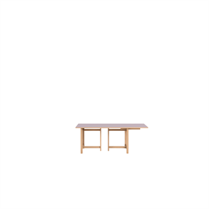 MOEBE Rektangulært Spisebord 160x90 med 1 Uttrekk Myk Lilla
