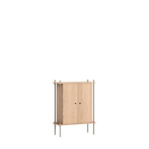MOEBE S.115.1.C.OA Hyllesystem Eik/varm Grå