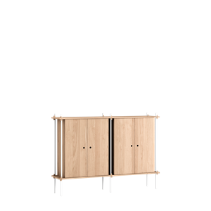 MOEBE S.115.2.E.OA Hyllesystem Eik/ Hvit