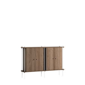 MOEBE S.115.2.E.SO Hyllesystem Røkt Eik/ Hvit