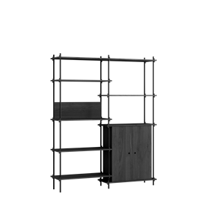 MOEBE S.200.2.I.BL Hyllesystem Sort