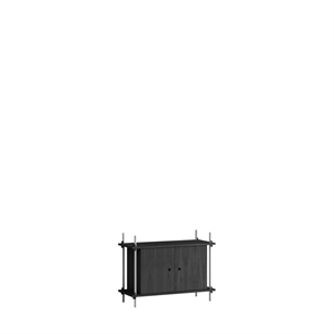 Moebe Hylle S.65.1.B Sort/rustfritt Stål