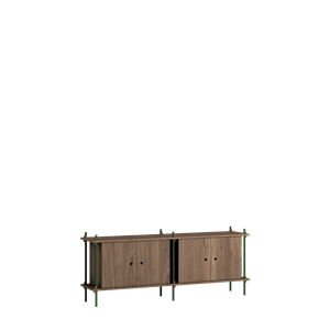 MOEBE S.65.2.D.SO Hyllesystem Røkt Eik/furugrønn