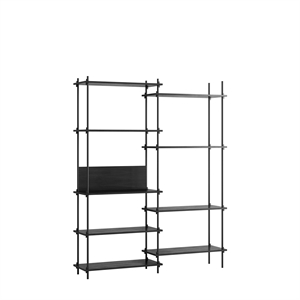 MOEBE S.200.2.A Hyllesystem Sort/ Sort