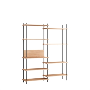 MOEBE S.200.2.A Hyllesystem Eik/ Sort