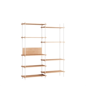 MOEBE S.200.2.A Hyllesystem Eik/ Hvit