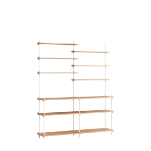 MOEBE S.200.2.D Hyllesystem Eik/ Hvit