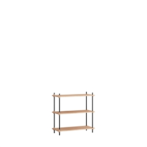 MOEBE S.85.1.A Hyllesystem Eik/ Sort