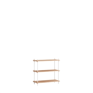 MOEBE S.85.1.A Hyllesystem Eik/ Hvit