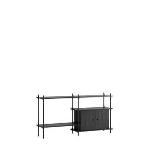 MOEBE S.85.2.C Hyllesystem Sort/ Sort