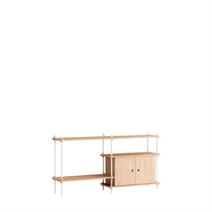 MOEBE S.85.2.C Hyllesystem Eik/ Hvit