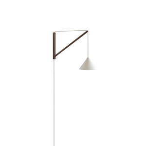 MOEBE Vegglampe Røkt Eik/ Hvit