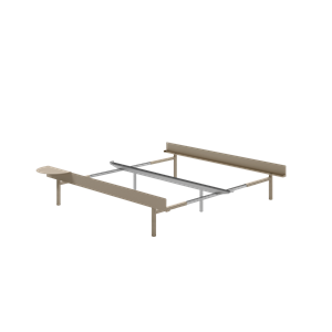 Moebe Bed Sengramme 90-180 cm med Høye Ben Sand