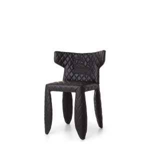 Moooi Monster Original Sort Spisestol med Armlener og Broderi