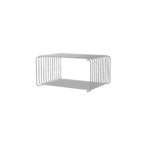 Montana Panton Bokhylle i Halv Høyde med Tråd, 43 Stk. – Krom, 17,2 cm x 25,7 cm