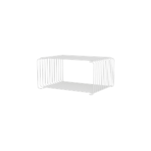 Montana Panton Bokhylle i Ståltråd, Halv Høyde, 38 – Snø, 17,2 cm x 25,7 cm