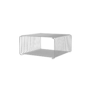 Montana Panton Bokhylle i Halv Høyde med Tråd, 43 Stk. – Krom, 17,2 cm x 34,8 cm
