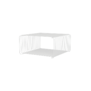 Montana Panton Bokhylle i Halv Høyde med Tråd, 38 Stk. – Snø, 17,2 cm x 34,8 cm