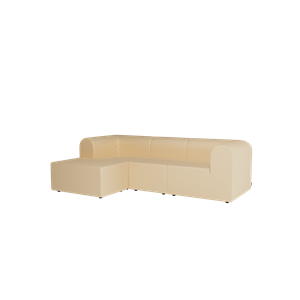 Montana Paradigm 3-seters sofa med puff venstre S240-Steelcut240