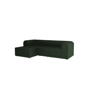 Montana Paradigm 3-seters sofa med puff venstre S975-Steelcut975