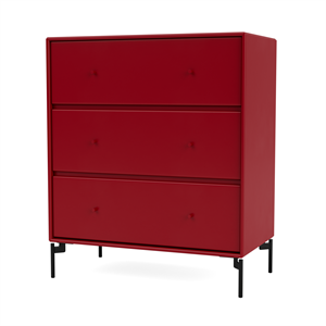 Montana Selection CARRY Kommode 165-Rødbeter/03- Sort