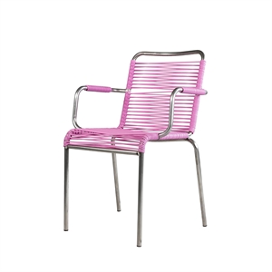 Fiam Mya Spaghetti Spisestol med Armlener Rosa