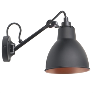 Lampe Gras N104 Vegglampe Svart/ Svart/ Kobber – DCWéditions