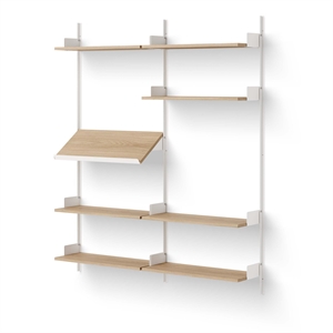 New Works Living Bokhylle 1900 Eik/ Hvit