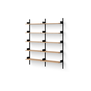 New Works Biblioteksbokhylle 1900 Eik/ Sort