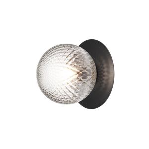 Nuura Liila 1 Utendørs Vegglampe Svart/ Optisk Klar