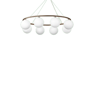 Nuura Miira 8 Oval Lysekrone Mørk Bronse/Opal