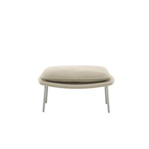 Vitra Slow Ottoman Flocca 0650/ Beige 02/ Krom