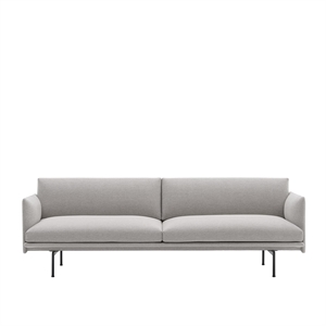 Muuto Outline 3-seters Sofa Clay 12/Sort