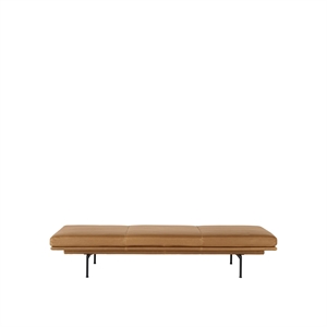 Muuto Outline Daybed Base Sort/Lær/Konjakk