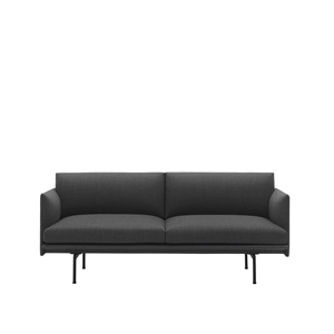 Muuto Outline 2-seters Sofa Remix/ Sort