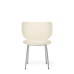 Moooi Hana Spisestol Utrukket Sett med 2 Oyster Hvit/ Krom
