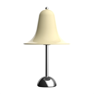 Verner Panton Hvit Bordlampe Ø23 Krem