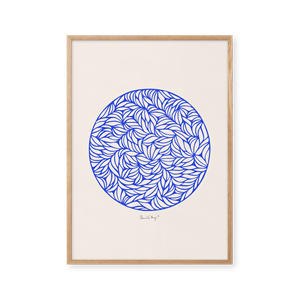 Peléton Papercut 05 Blå 70x100 Plakat