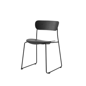 &Tradition Pavilion AV51 Spisestol Sort/ Sort Lakkert Eik