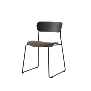 &Tradition Pavilion AV52 Spisestol med Trukket Sete , Sort/ Fuse