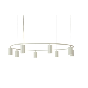 Pholc Donna Circle Hvit Taklampe Krem
