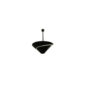 Serge Mouille Taklampe Ø60 Sort