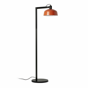 Sort TATAWIN Gulvlampe Sateng/Rødlig Oransje