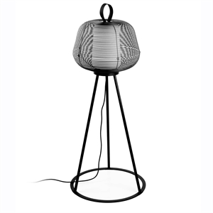 Faro NARA Utendørs Gulvlampe Matt Sort/ Opal Hvit