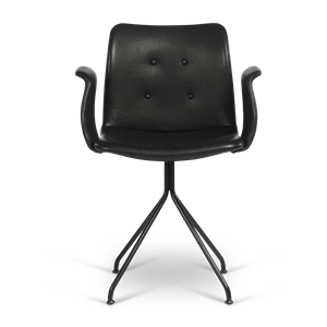 Bent Hansen Primum Spisestol med Armlener Sort/ Sort