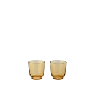 Muuto Raise Glasssett med 2 Stk. 20 Cl Brent Oransje