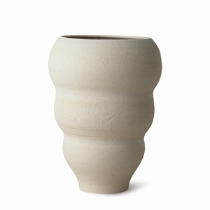 Ro Collection Håndtunet buet nr. 60 vase vanilje