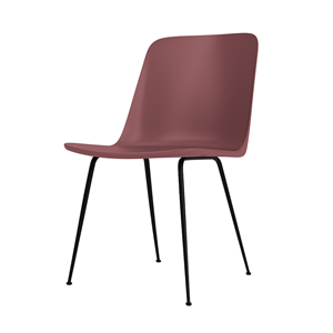 &Tradition Rely HW6 Spisestol uten Armlener Rødbrun/ Sort