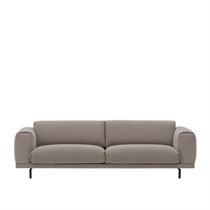 Muuto Rest 3-seters Sofa med Peishylle 6/ Sort